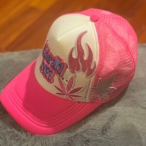 DOPE Pink and Cream Trucker Hat